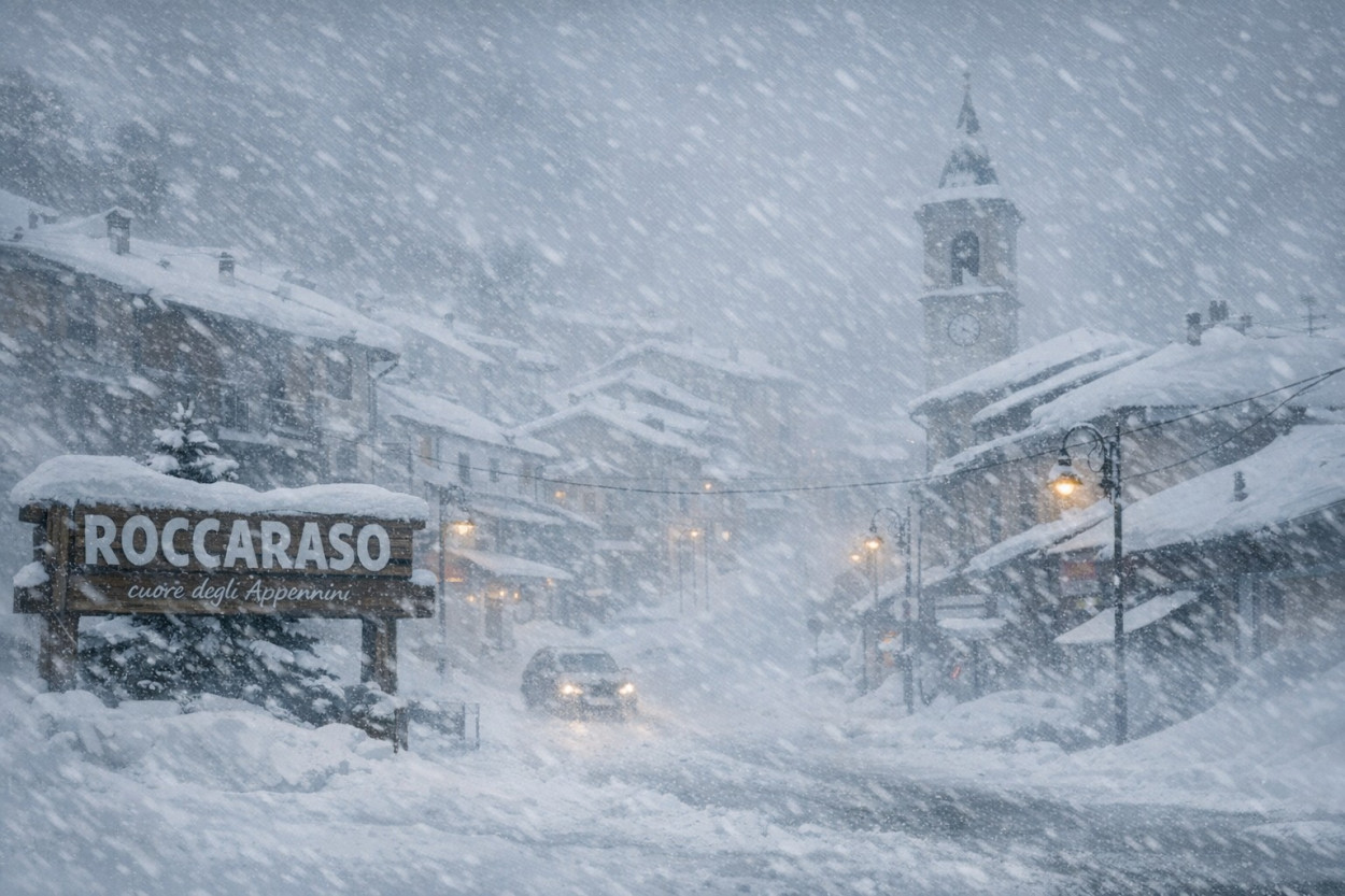 Roccaraso sepolto dalla NEVE (video)