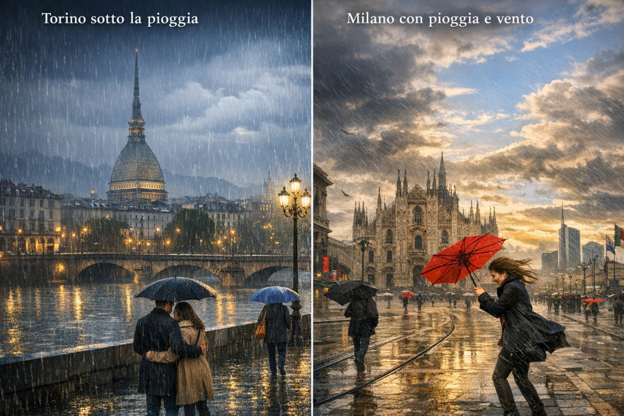 MALTEMPO lunedì 13: Torino e Milano a confronto, dove pioverà di più? MALTEMPO lunedì 13: Torino e Milano a confronto, dove pioverà di più?