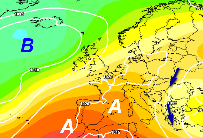 Media degli scenari del modello GFS elaborato su base grafica Meteociel valida per mercoled&igrave; 20 maggio