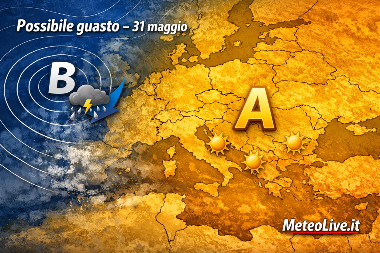L’anticiclone ora farà sul serio ma si vede il guasto dal 31 L'avanzata di una saccatura potrebbe cambiare il tempo dal 31 maggio.