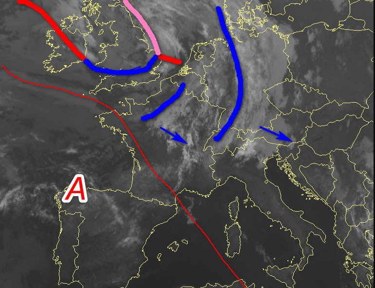 Immagine satellitare ore 8
