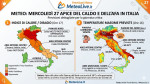 Caldo intenso mercoledi 27, tutti i dettagli dell'indice di calore e le temperature previste.