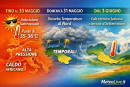 L'andamento del tempo sino al 3 giugno secondo MeteoLive.it
