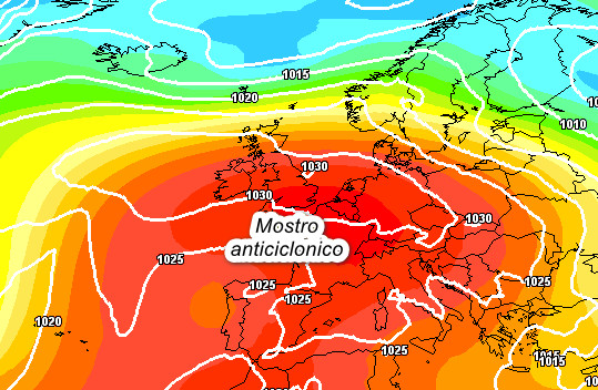Carta sinottica valida per le prime ore di martedi 26 maggio
