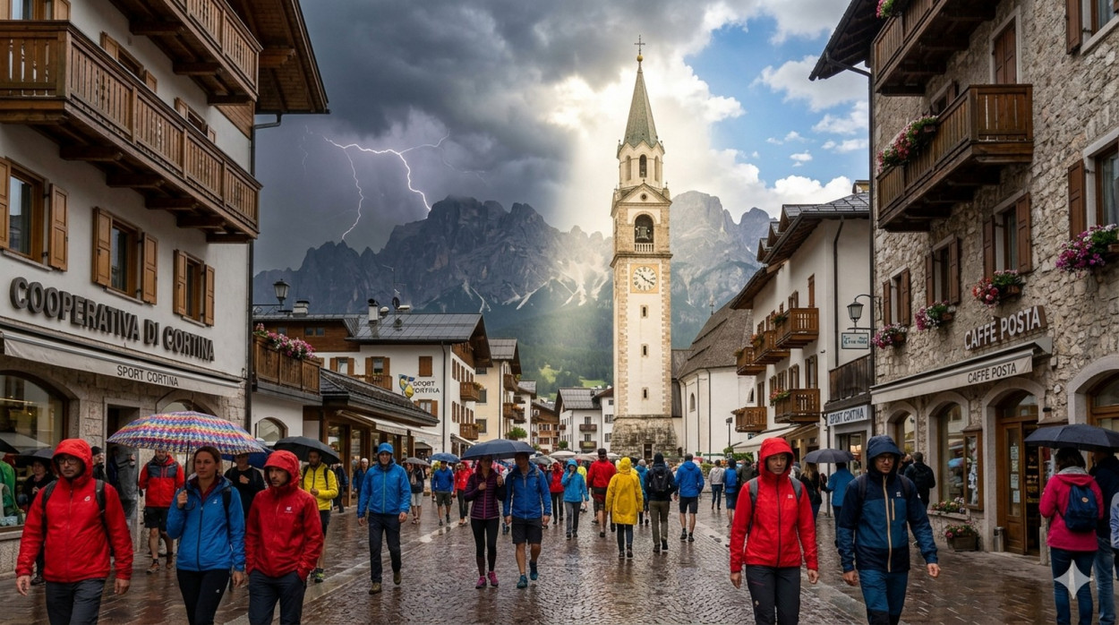Sei su a Cortina per il Ponte? Ti diciamo se pioverà.. Cortina con tempo instabile.