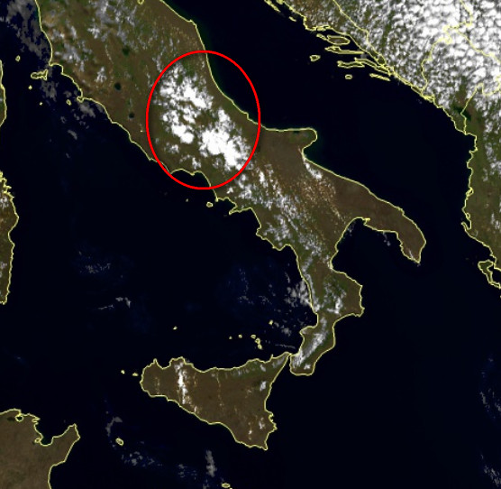 Formazioni temporalesche tra Lazio e Abruzzo