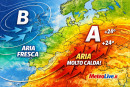 Aria calda sull'Italia richiamata da una saccatura che potrebbe avere difficoltà a sfondare verso est.