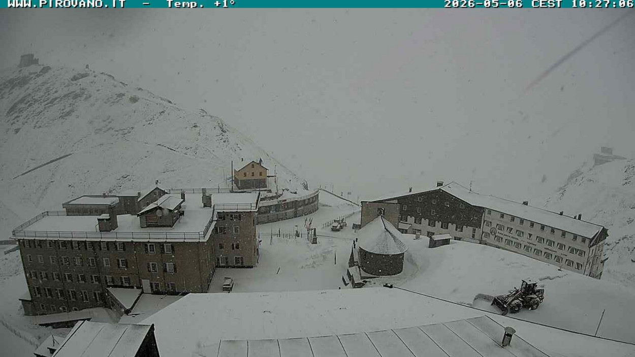 Nevica sul Passo dello Stelvio