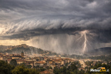 Nubifragio possibile gioved&igrave; 28 su Frosinone.