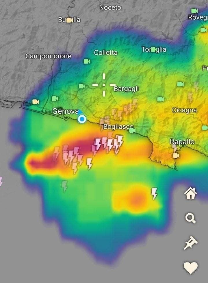 Temporale dal radar