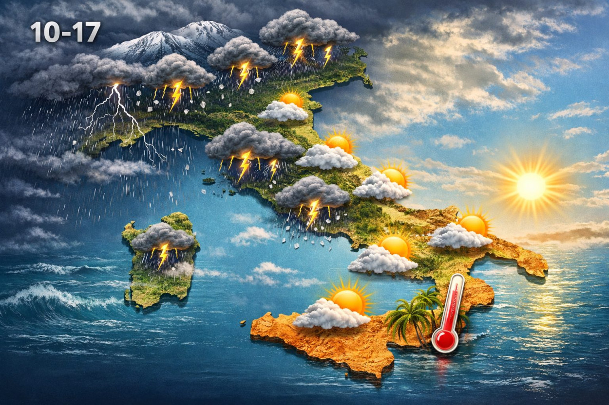Meteo fino al 17 maggio: tra temporali, neve sulle Alpi e anche caldo