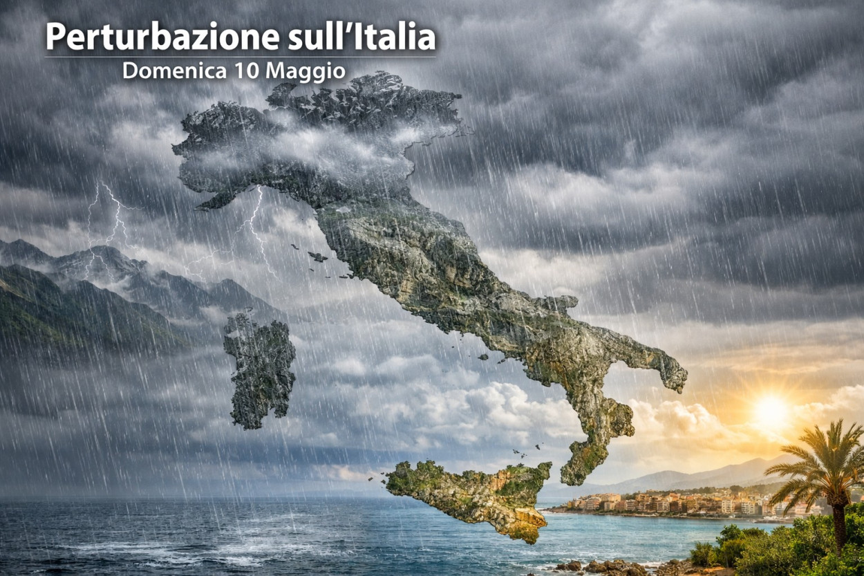 PIOGGIA su diverse regioni domenica 10 maggio