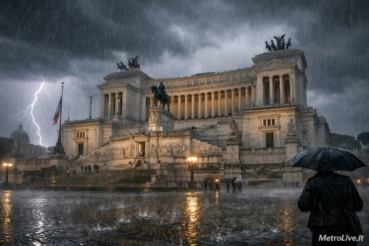 Sarà un sabato 16 maggio temporalesco sulla Capitale.