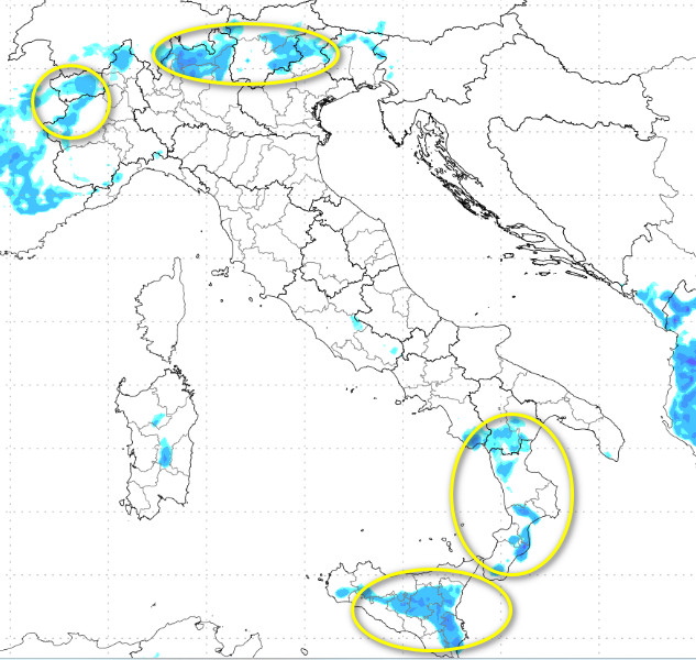 Temporali previsti per il pomeriggio-sera di domenica 24 maggio