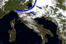Immagine satellitare ore 13.30