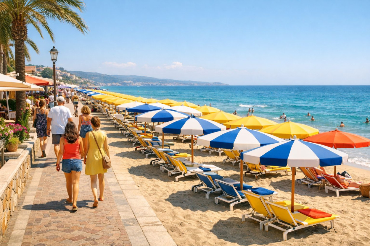 Tutti pronti per la spiaggia con il caldo in arrivo.
