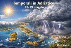 Temporali in Adriatico il 28-29 maggio.