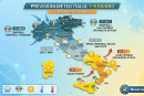 La mappa che riassume il tempo previsto tra l'1 e l'8 giugno in Italia.