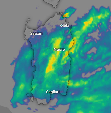 ROVESCI in atto sulla Sardegna