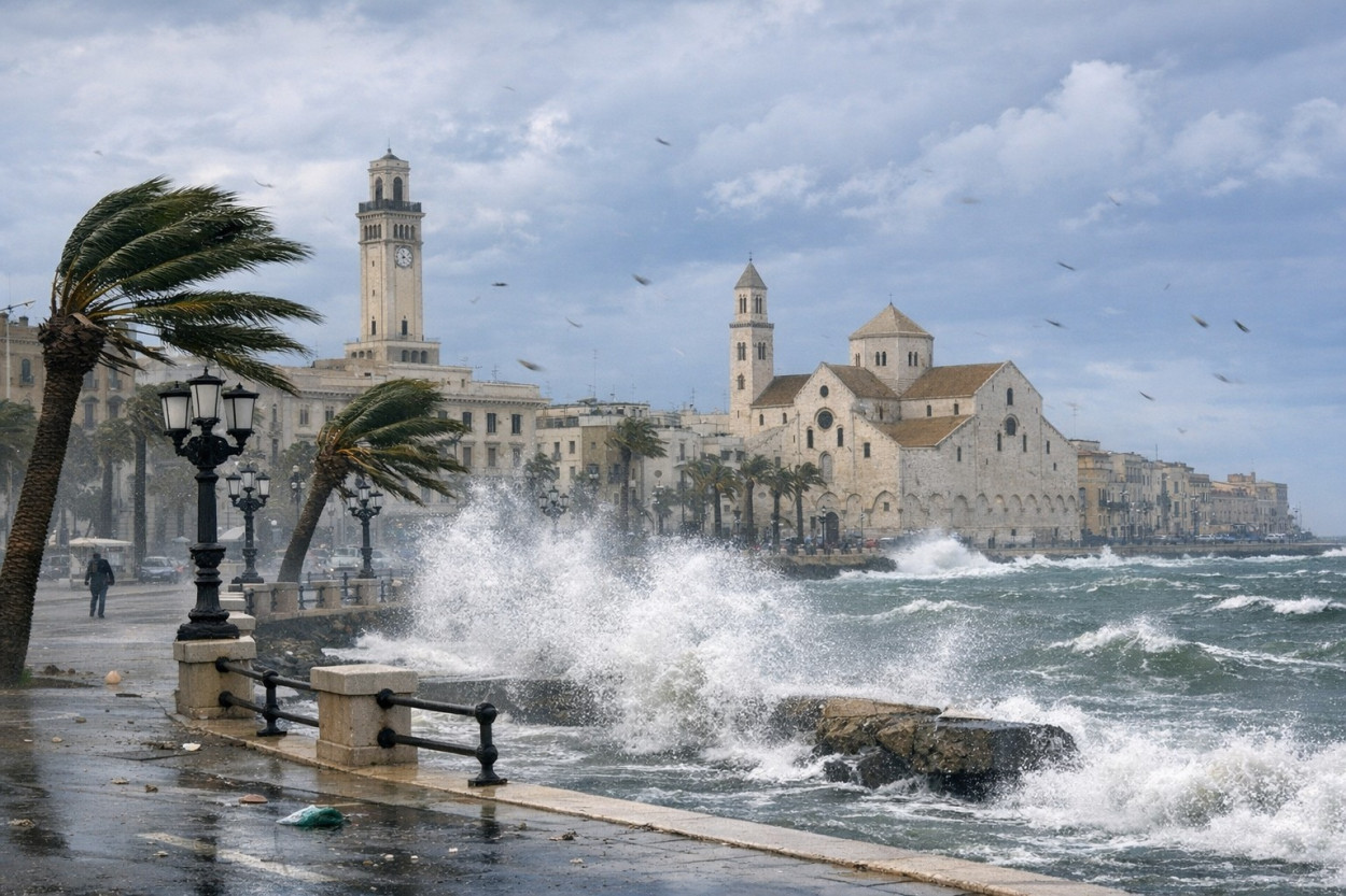 VENTO forte a 60-70kmh su molte zone d’Italia imminente: prudenza!