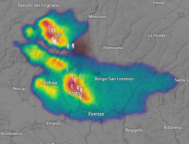Nuclei temporaleschi sull'Appennino Tosco-Emiliano.