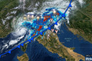 Il fronte freddo che il primo luglio potrebbe colpire parte del Paese portando nubifragi.