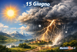temporali in arrivo anche lunedì 15 giugno su alcune zone.