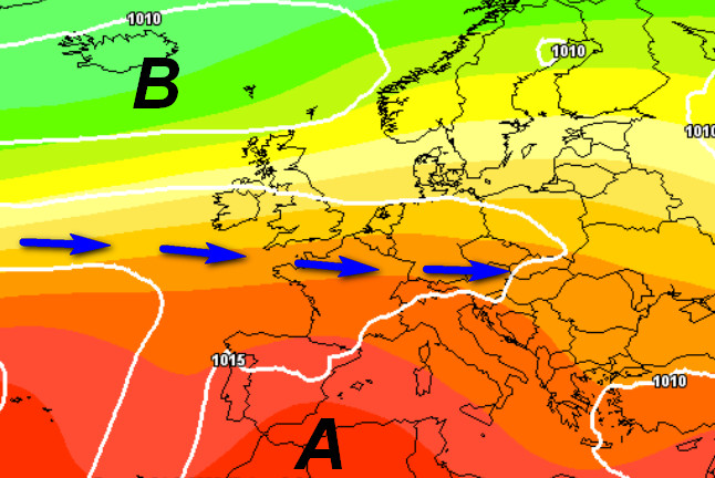 media degli scenari del modello GFS elaborata su base grafica Meteociel per giovedi 25 giugno