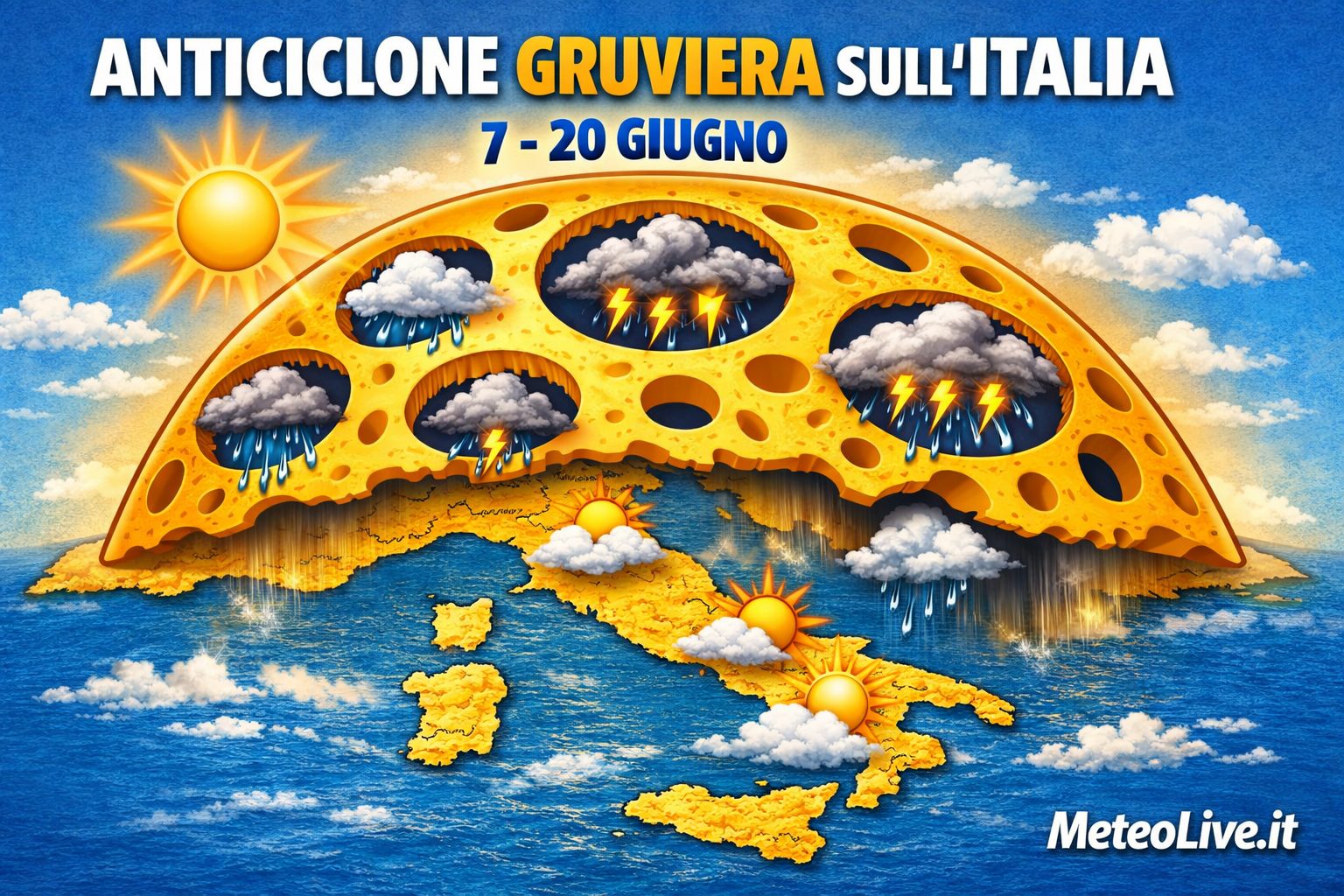 L'anticiclone potrebbe essere meno brillante del previsto.