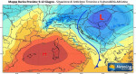 L'anticiclone indeciso, mappa MeteoLive.it
