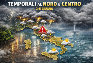 Doppio attacco temporalesco tra il 2 e il 5 giugno.