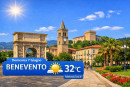 Benevento potrebbe essere la città più calda d'Italia domenica 7 giugno.
