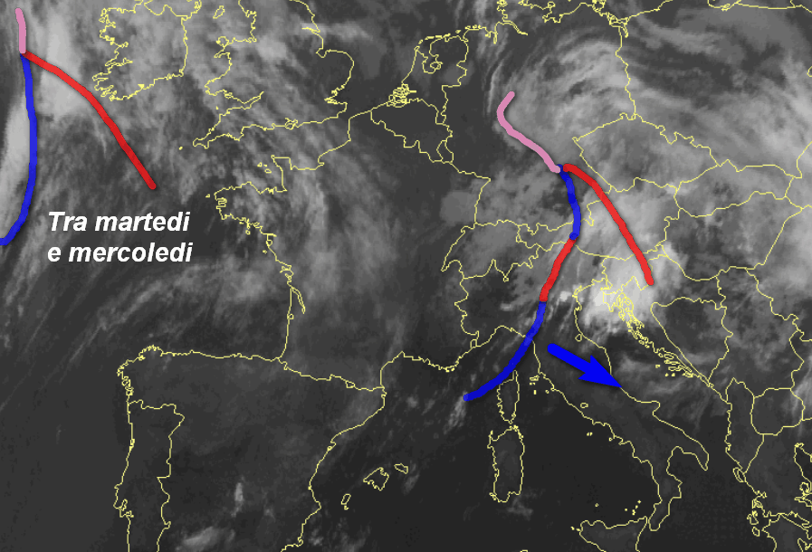 immagine satellitare di questa mattina alle ore 7.30