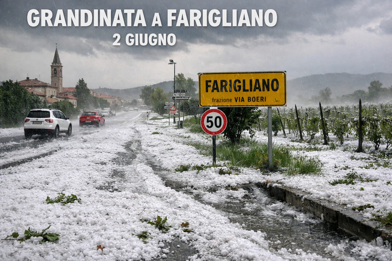 Il maltempo del 2 giugno nel Cuneese.