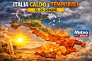 Italia tra caldo e temporali.
