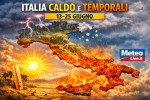 Italia tra caldo e temporali.