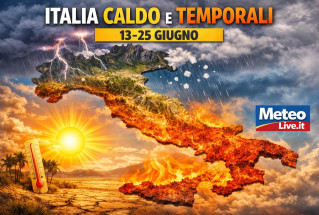 Italia tra caldo e temporali.