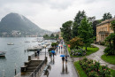 Lugano sotto la pioggia.