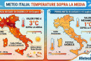 L'andamento della terza decade di giugno e della prima decade di luglio.