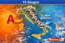 L'arrivo dell'anticiclone non impedirà infiltrazioni fresche da nord sull'Italia