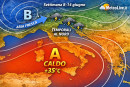 La media degli scenari rielaborati da MeteoLive.it per il periodo 8-14 giugno.