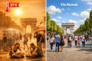 Parigi dal caldo record alla normalità in 48-72 ore.