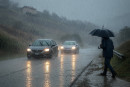 Piove sul Veneto e sulla Carnia.