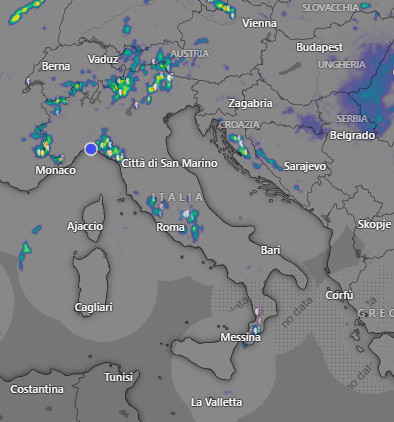Temporali in Italia