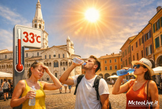Caldo intenso sull'Italia sino a metà luglio.
