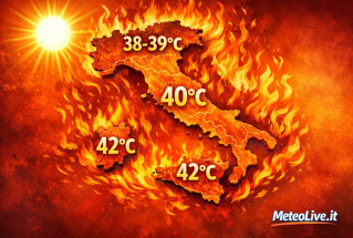 Caldo estremo atteso sull'Italia anche in agosto.