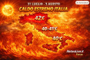 Il gran caldo in arrivo tra fine luglio ed inizio agosto.