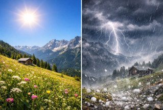 Caldo estremo, poi nubifragi a partire dalle Alpi.