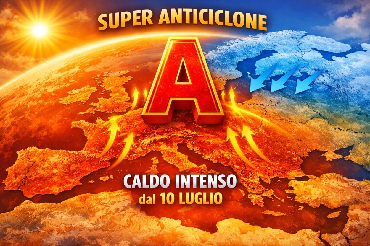 Rimonta impressionante dell'anticiclone dal 10 luglio. E' al vaglio degli esperti ma fa già paura.