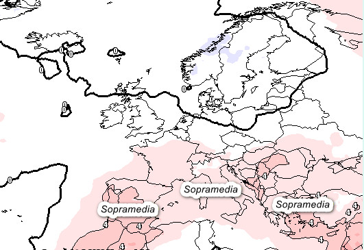condotta climatica nei primi giorni di agosto